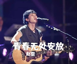 赵雷《青春无处安放吉他谱》(C调)