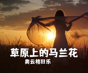 奥云格日乐《草原上的马兰花简谱》