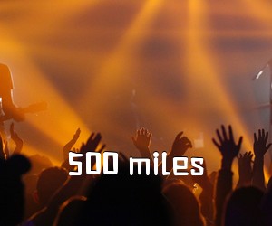 《500 miles吉他谱》(G调)