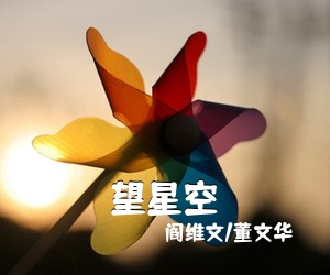 阎维文/董文华《望星空简谱》