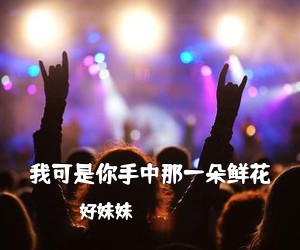 好妹妹《我可是你手中那一朵鲜花吉他谱》(C调)