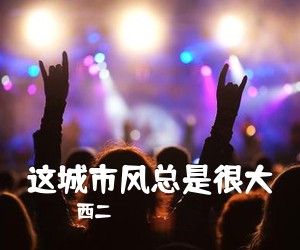 西二《这城市风总是很大吉他谱》(C调)