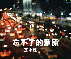 王永胜《忘不了的草原简谱》