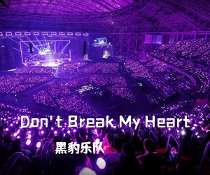 黑豹乐队《Don't Break My Heart吉他谱》(G调)