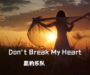 黑豹乐队《Don't Break My Heart吉他谱》(G调)