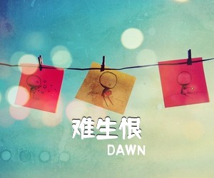 DAWN《难生恨吉他谱》(C调)