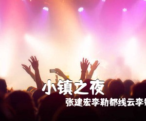 张建宏李勒都线云李婉玲《小镇之夜简谱》