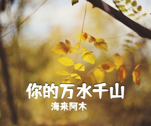 海来阿木《你的万水千山吉他谱》(G调)