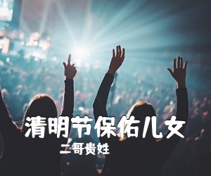 二哥贵姓《清明节保佑儿女吉他谱》(G调)