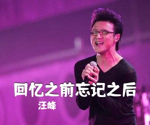 汪峰《回忆之前忘记之后吉他谱》(C调)