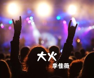 李佳薇《大火吉他谱》(B调)