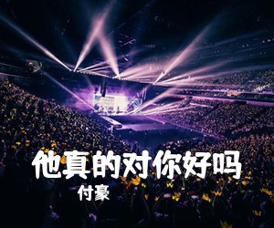 付豪《他真的对你好吗吉他谱》(C调)