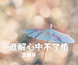 王爱华《谁解心中不了情简谱》