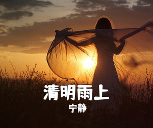 宁静《清明雨上吉他谱》(C调)