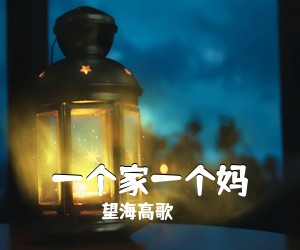 望海高歌《一个家一个妈简谱》