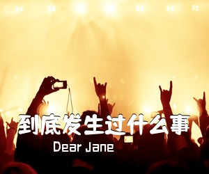 Dear Jane《到底发生过什么事吉他谱》(G调)