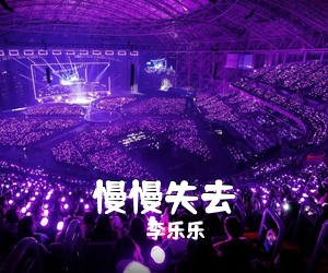 李乐乐《慢慢失去吉他谱》(C调)