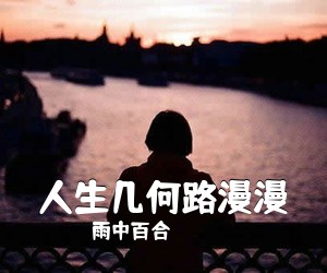 雨中百合《人生几何路漫漫简谱》