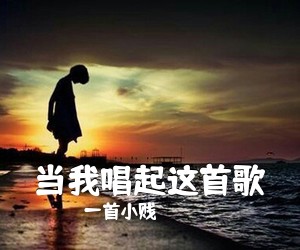 一首小贱《当我唱起这首歌吉他谱》(C调)