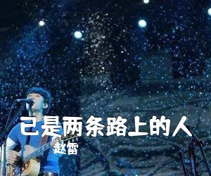 赵雷《已是两条路上的人吉他谱》(G调)