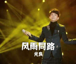 光良《风雨同路吉他谱》(D调)