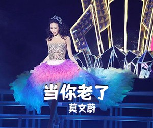 莫文蔚《当你老了吉他谱》(C调)