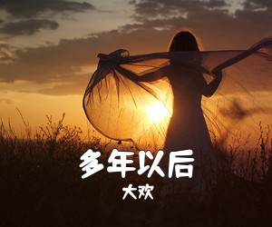 大欢《多年以后吉他谱》(C调)