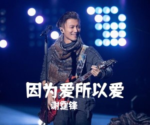 谢霆锋《因为爱所以爱吉他谱》(C调)