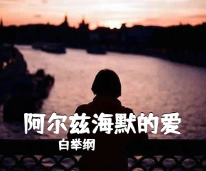 白举纲《阿尔兹海默的爱吉他谱》(C调)